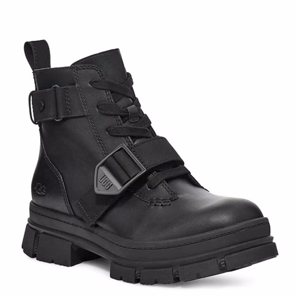 UGG Ashton Lace-Up Buckled Platform Boot size 6